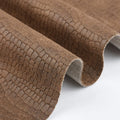 Modern Eco-Friendly Embossed Leather Fabric Solid Color Wax Suede Microfiber Waterproof for Sofa Garment Faux Leather Material