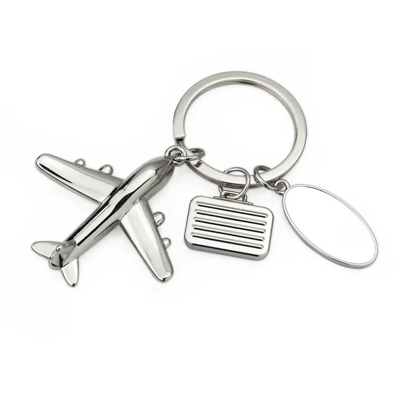 Custom 3D Multi Styles Creative Plane Key Chain Zinc Alloy Aircraft Key Chain Design Metal Airplane Keychain