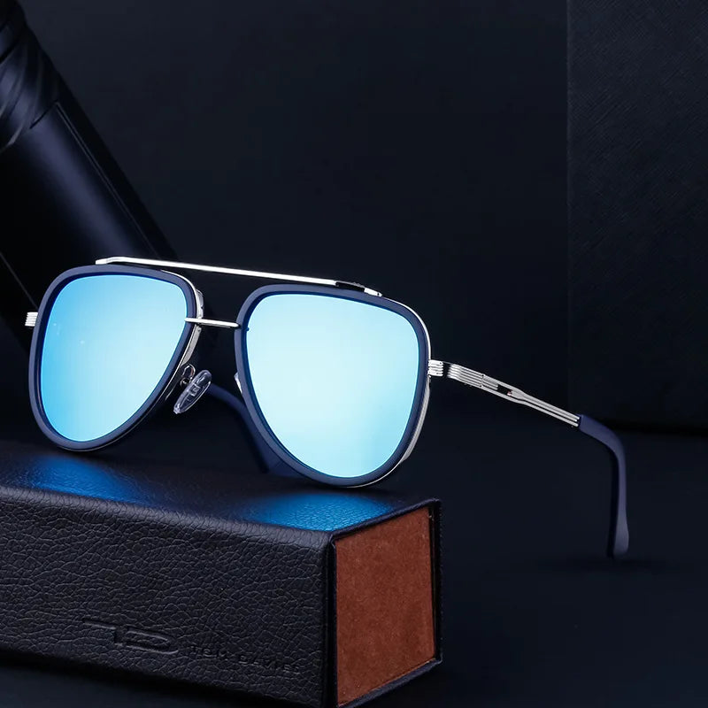 LBAshades 2023 New Retro Double Bridge Toad Sunglasses Men's Outdoor Driving Sunglasses Wholesale Shades