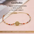 Go2boho New in Friendship Bracelets for Women Boho Summer Fashion Jewelry Mixed Natrual Stone Crystal Bead Handmade Gift