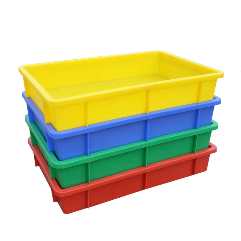 LEADLOONG 2# Yellow Plastic Stackable Food Storage Tray