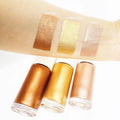 Private Label Single Highlighter Makeup Shimmer Bronzer High Pigment Face Body Liquid High Ligter Custom logo