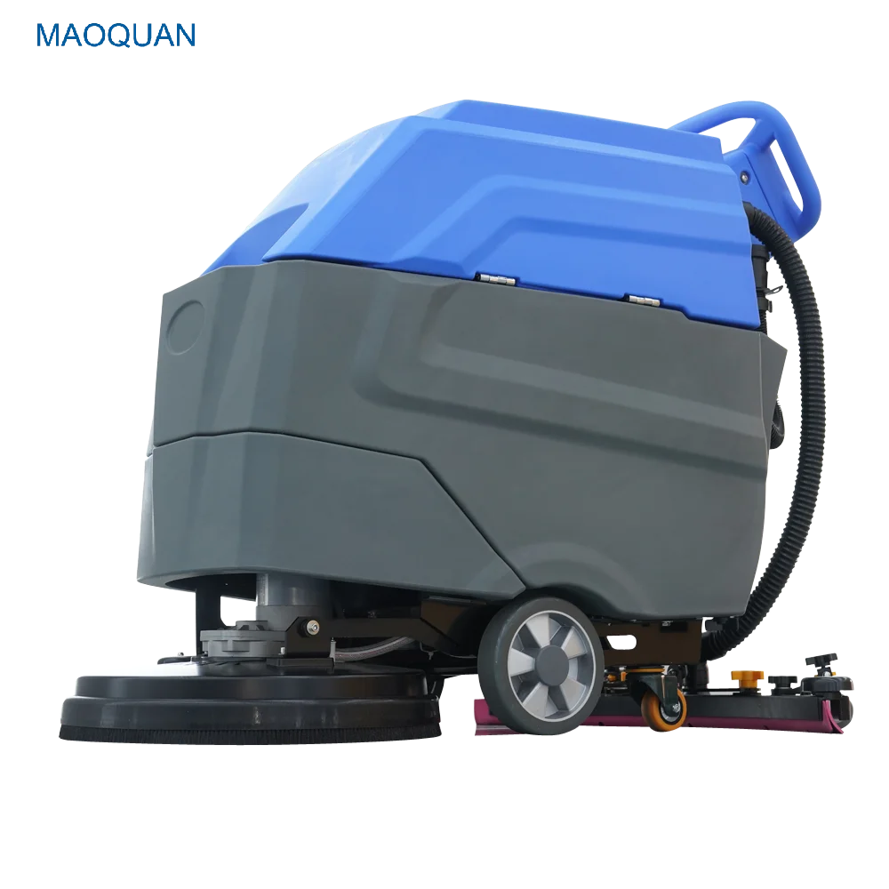3 in 1 for Hard Floors Warehouses Electric Scrubber Wholesale Smart Scrubber Walk-Behind Floor Washing Machine with Mopping