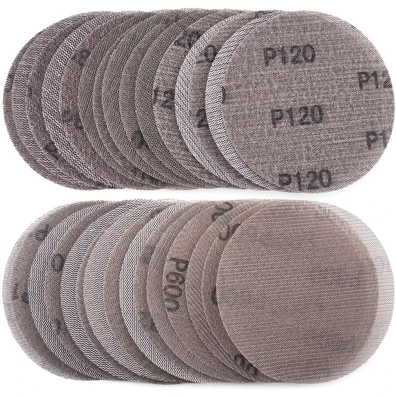 80Grit Grip Disc 6 Inch Mesh Sanding Discs Net Dust-free Hook & Loop Sandpaper Abrasive Mesh Disc Replacement for Mirka Abrabet