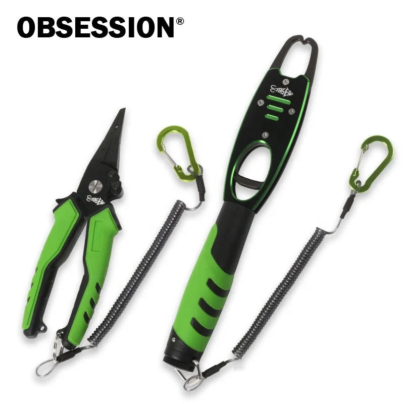 Fishing Pliers Set Fishing Tackle Rubber Handle Multi-function Fishing Pliers Tools Material Aluminum