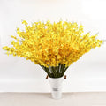 AF0562 Castle Factory Wholesale Artificial Orchid Dance Flower Artificial Blue Orchid in Vase for Wedding Centerpiece Flower