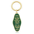Hot Sale Tv Show Zinc Alloy Film and Television Around Twin Peaks 315 Room Key Chain Hotel Room Card Souvenir Pendant