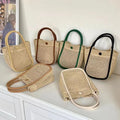 2023 Summer New Fashion Handbag for Girls Casual Tote Hundred Woven Crossbody Bag Field Style