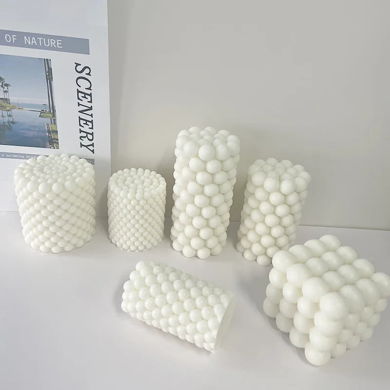 Wholesale Bubble Cube Soy Wax Candles for Festive Occasions Diwali Easter Ramadan Father's Day Made with Beeswax