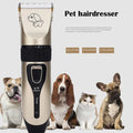 Professional Rechargeable Cordless Dog Scissors Quiet Pet Beauty Hair Cutting for Cats Gold Stainless Steel USB Household Use