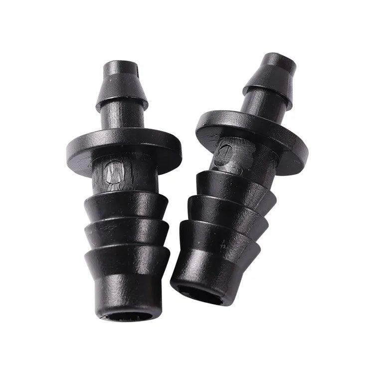 100Pcs 8mm to 4mm Reducer Barbed Straight Connector Garden Irrigation System Hose Joint Barb Fittings