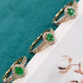 Factory Wholesale Classic Christmas Birthstone Fine 925 Sterling Silver Oval Cut Natural Emerald Rings for Girls Party Wedding
