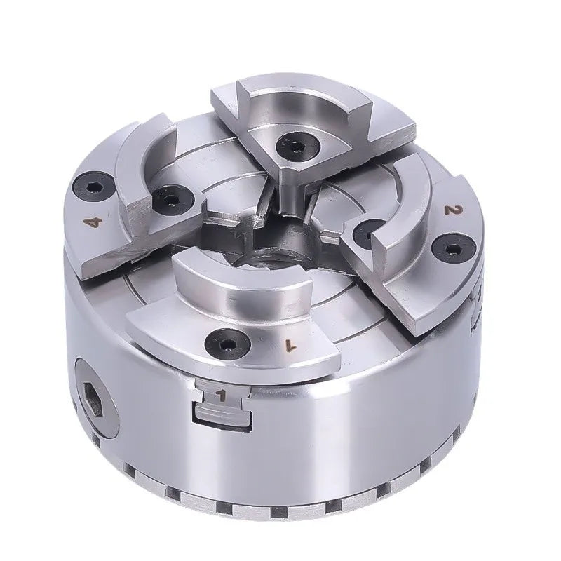 WEIZHUO Woodworking Steel Four-Jaw Lathe Chuck MGKP1018 Manual Clamping TPI Thread 3.75/4 Inch M33/M30/M40 Universal ODM/OEM 1