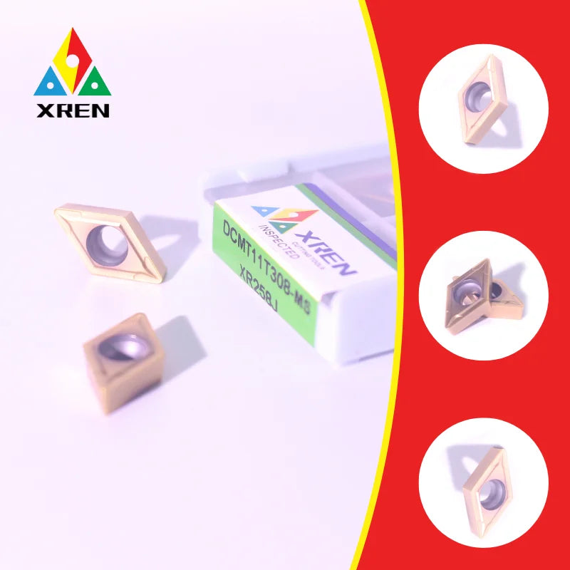 CNC Inserts DCMT Turning Tool Carbide Inserts for Stainless Steel & High-Temp Alloys PVD Coating OEM Customizable