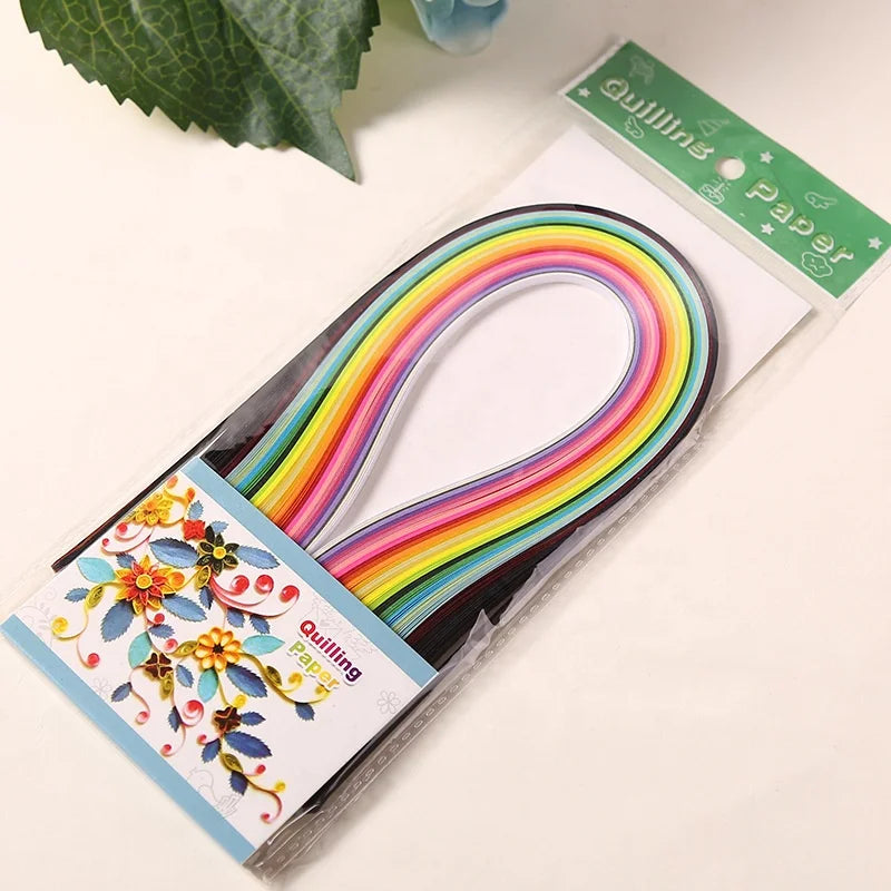 Gradient Colors DIY Paper Craft 26 Colors 160 Strips 5mm Width 39cm Long Handmade Origami Paper Quilling Strips Set