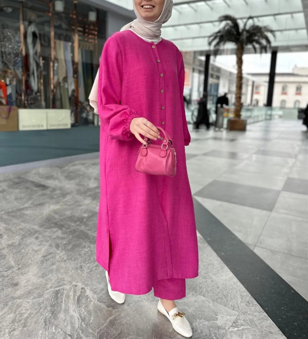 Ramadan EID Abaya Muslim Kaftan Long Sleeve Maxi Dress Women Spring Autumn Four Lightweight Breathable Polyester Middle East
