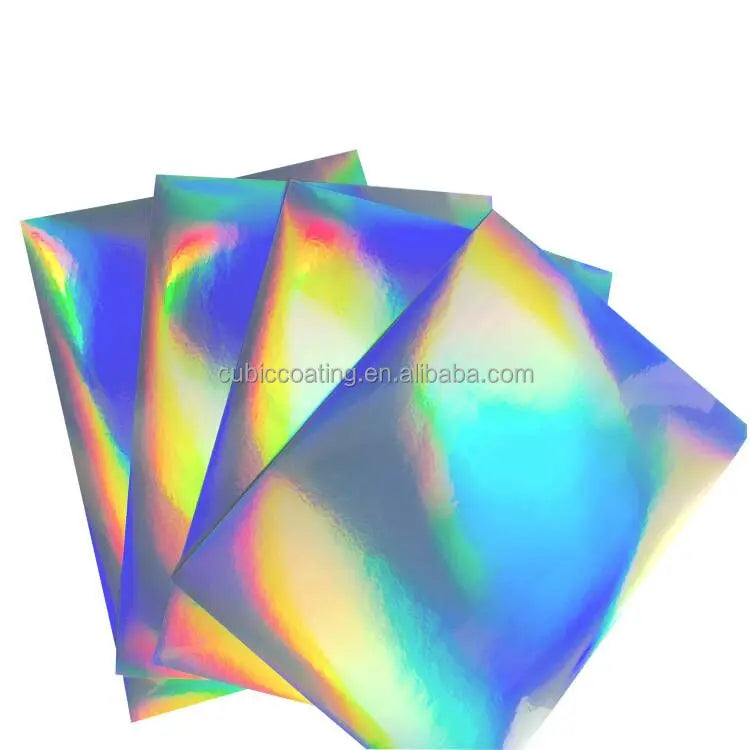 Holographic Rainbow Printable Vinyl Sticker Paper Waterproof Sticker Paper for Laser Inkjet Sticker Printer