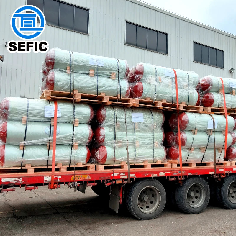 Iso11119 New Standard 406mm 200l 200bar Compressed Natural Gas Cylinder Cng Tank for Sale