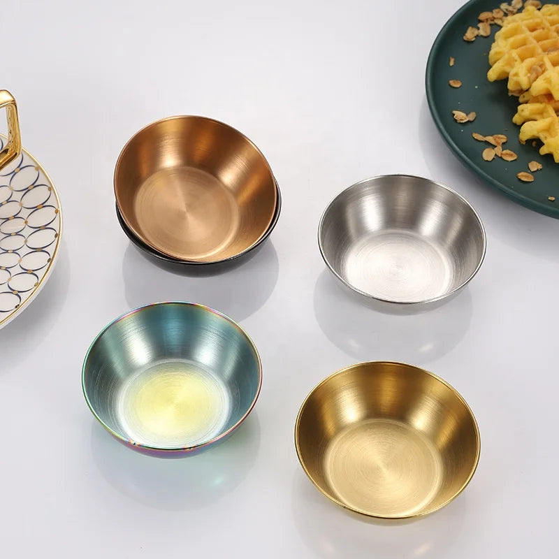 Stainless Steel Sauce Cups Tomato Sauce  Dipping Bowl