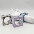 Custom Clear Lucite Acrylic Napkin Rings Table Decoration Crystal Hotel Napkin Holder for Restaurant Hotel Custom Pattern Ring