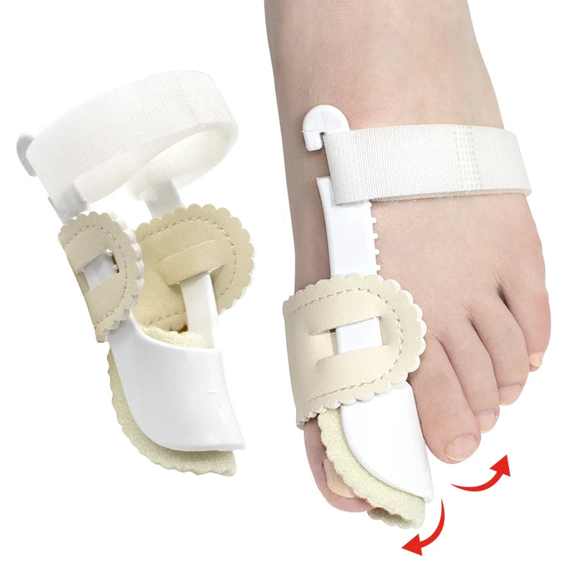 Adjustable Bunion Splint Big Toe Straightener with Toe Separator Hallux Valgus Corrector Foot Care Device