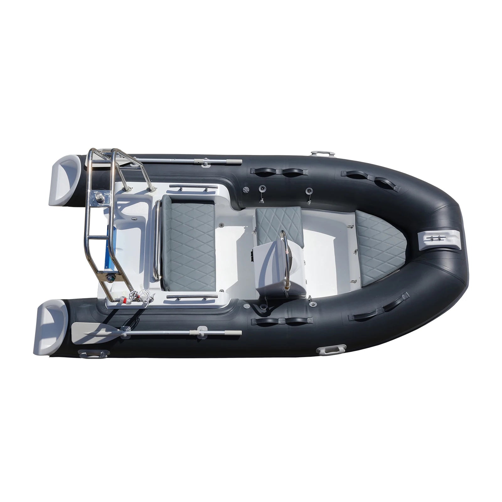 New 3.6m Cabin Fishing Rib Inflatable Sport Yacht with Console Outboard Engine Combo Set for Outdoor Drifting Adventures