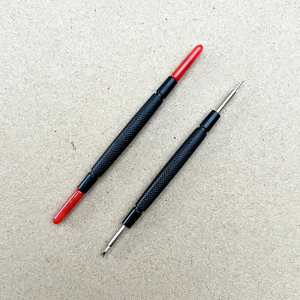 Watch Band Spring Link Pin Remover Repair Kit Tool Bar Watchmaker Watch Spring Bar Tool With Red Plastic Cover