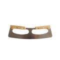 Sharp Wooden Handle Stainless Steel With Plastic Cover Pizza Cutter Kitchen Pizza Rocker Cutter for Pizza Oven Tools