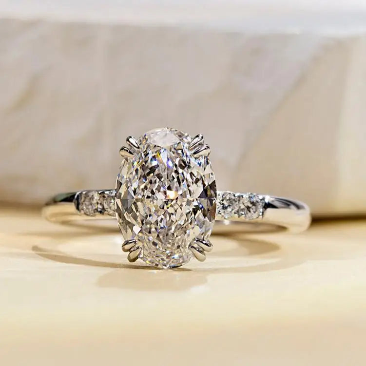 MSR-1687 18k Solid Gold Jewelry Gift IGI Certificate Diamond Engagement Ring Wedding Ring Lab Grown Diamond Ring