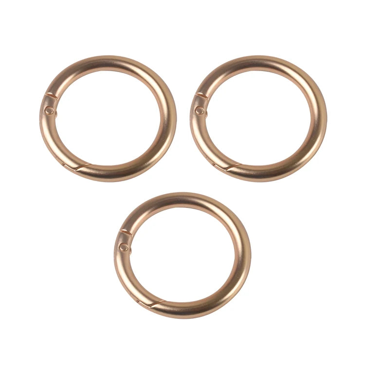 Bulk Price Metal O Shape Spring Ring ClaspMatted Gold Spring Gate Ring