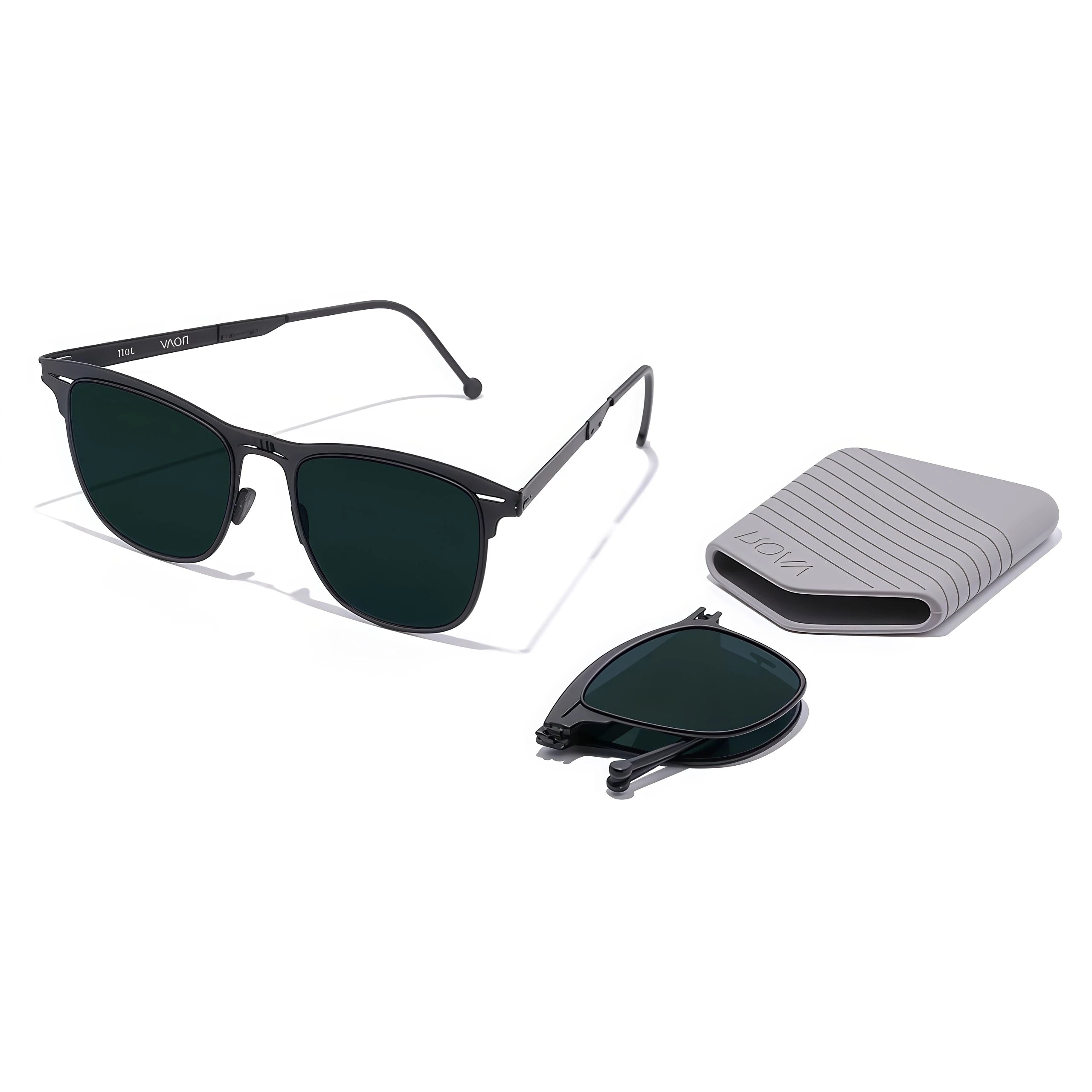 Custom Brand Design High-quality Portable Foldable Sunglasses Shades 100%UV400 Protection Polarized Sunglasses Men
