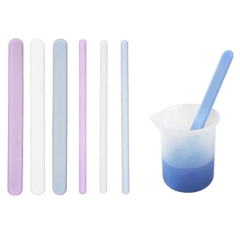 3pcs Mixing Stick Silicone Stir Stick for Mixing Resin Liquid Paint Making Glitter Tumblers