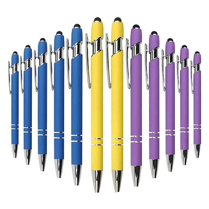 High Quality Ballpoint Pens Colored Metal Pens Ballpoint Touch Screen Stylus Ballpoint Pens With Logo