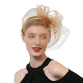 Premium Fancy Photography Headpieces Bridal Mesh Wedding Accessories with Veil Formal Party Masquerade Fascinator Hat for Women