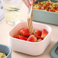Hot Sale Food Grade Silicone Square Children Snack Lunch Box Food Storage Container WIth Lid