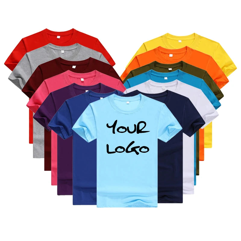 Summer Wholesale Factory Plain Knitted Fabric Blank T-shirts Custom  Printed Pattern  Casual T Shirt for Men
