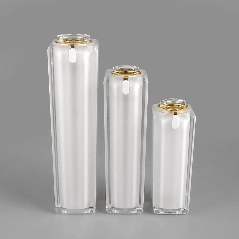 In Stock Lotion Jars 30ml 50ml 100ml High Grade Luxury Unique Cosmetic Acrylic Screw Cap Spray Bottles