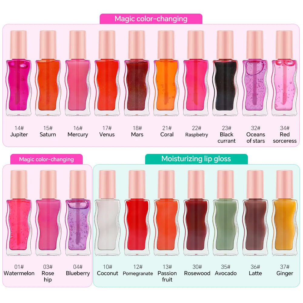 No Logo Private Label Vegan Lip Gloss Magic Moisturizing Lip Makeup Long Lasting and Waterproof Liquid Lip Gloss Lip Oil