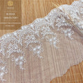 Wholesale Stock Water Soluble Gauze Embroidery Lace Fabric Soft Home Trimming for Skirts and Garments for Clothing Use
