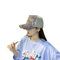 Sporty Trendy Ins Net Hat South Korean Version 100% Polyester Baseball Cap Thin Flat Cap for Spring Summer Leisure Versatile
