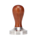 Custom Logo 51 53 58mm Rose Wood Hande Stainless Steel Coffee Powder Tamper Espresso Coffee Tamper Distributor