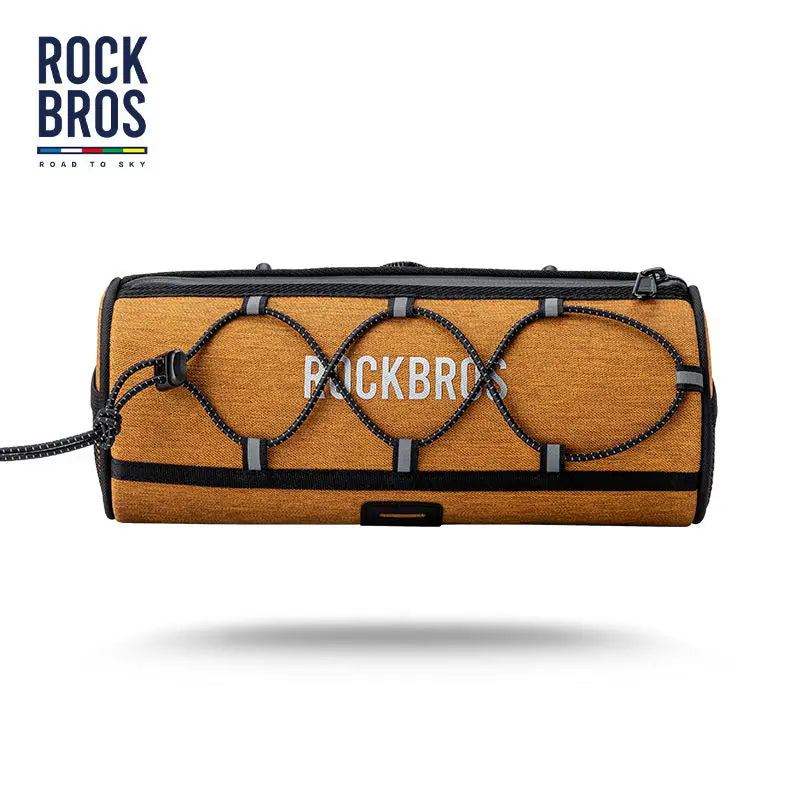ROCKBROS ROAD to SKY Outdoor Waterproof Bicycle Bags Cycling Handlebar Drum Pack Road Bike Bag Bike Packing Handlebar Bag
