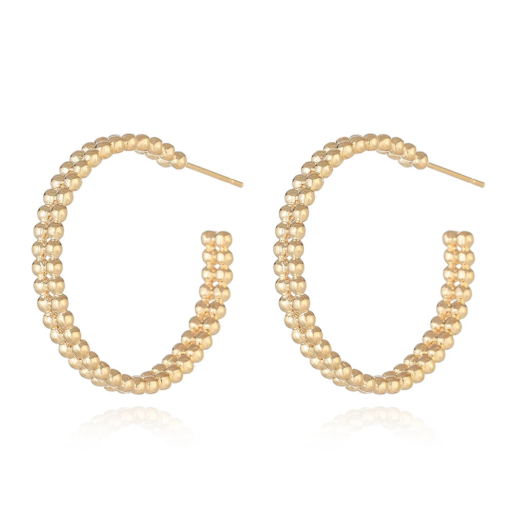 Wholesale Custom Personalized Classic Women's Star Shape Copper Alloy Rhodium Plated Hoop Earrings for Anniversary Occasion
