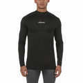 Customized Compression Shirt Black Long Sleeves Printing Gym Wear Muscle Turtleneck t Shirts for Men