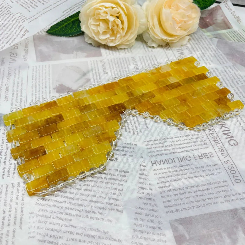HZ High Quality Jade Sleep Mask Five-Color Jade Eye Mask Anti-Aging Hot and Cold Using Yellow Jade Eye Mask