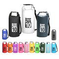10L Custom 17 Colors Waterproof Bags Beach Sport Outdoor Wet Pvc Sacks Water Proof Sack Ocean Pack Shoulder Dry Bag MegaBDM