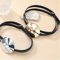 New ZA Necklace Punk Leather Choker Necklace for Women Statement Oval Metal Pendant Necklace Jewelry Collar Gifts