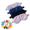 100% Blackout Mulberry Silk Sleep Mask Comfortable Memory Foam Eye Mask for Men Women Custom Side Sleeping Soft Breathable
