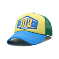 Custom Two Tone 3d Embroidery logo Me Women 5 Panel Foam Mesh Cap Trucker Hat