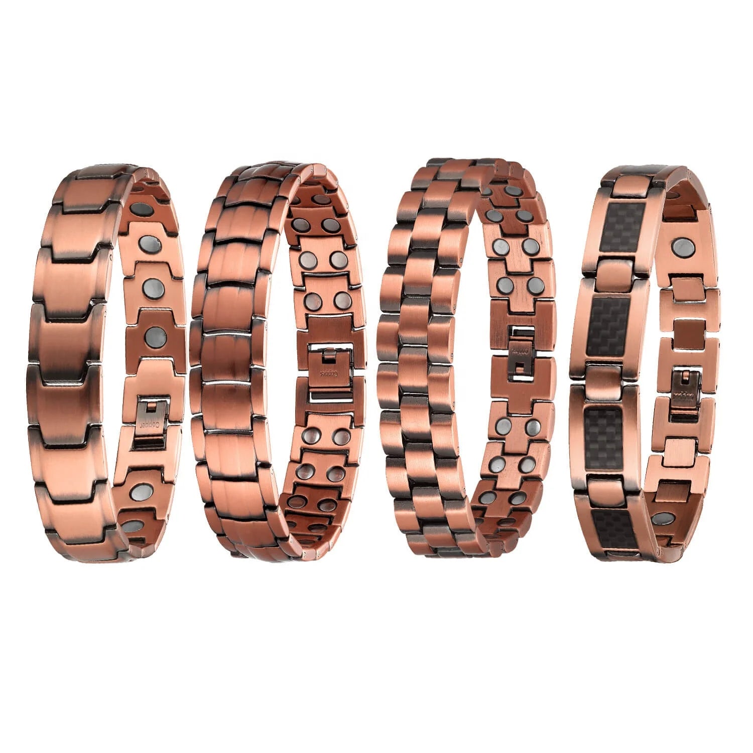 2024 Hot Selling Models Handmade Adjustable Magnetic Bracelet Health Copper Bracelet Men for Arthritis Magnetic Set Couple